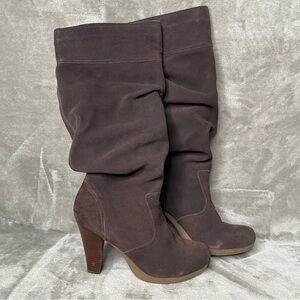 Colin Stuart Brown Suede Leather Slouchy Boots Women’s Size 9